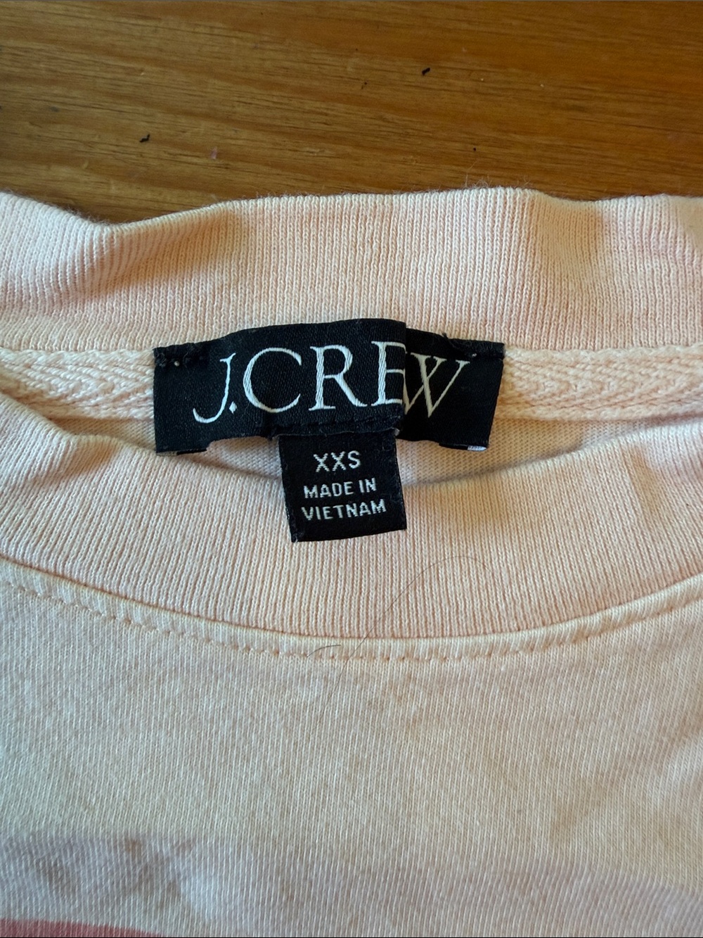 J. Crew Light Pink 'Sardines' Graphic Short Sleeve Tee - Picture 2 of 4